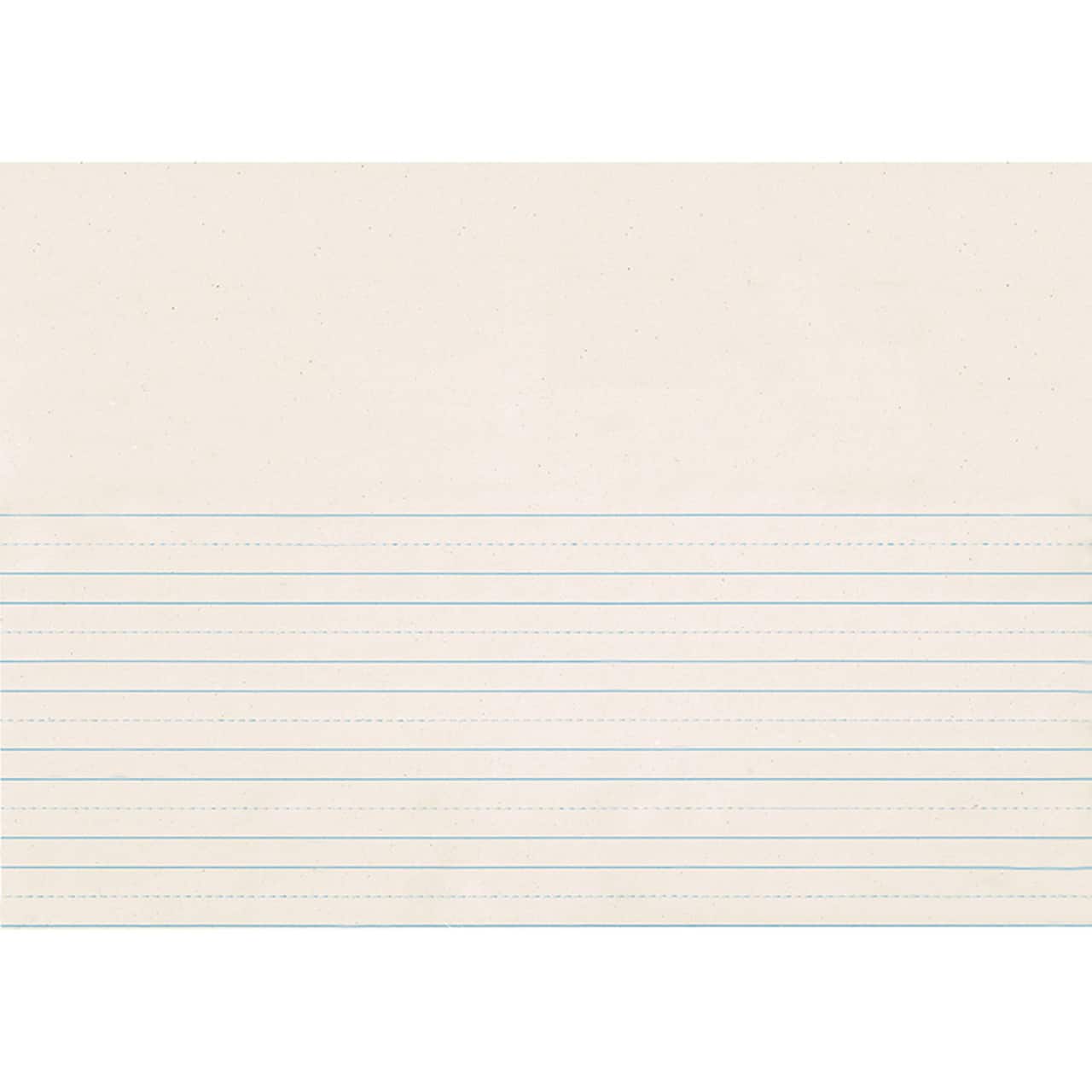 Pacon® 7/8” Ruled White Picture Story Ruled Newsprint Paper, 500 Count